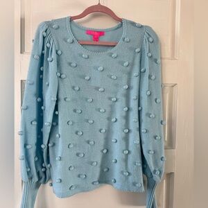 NWT LILLY PULITZER BLUE SWEATER SIZE LARGE